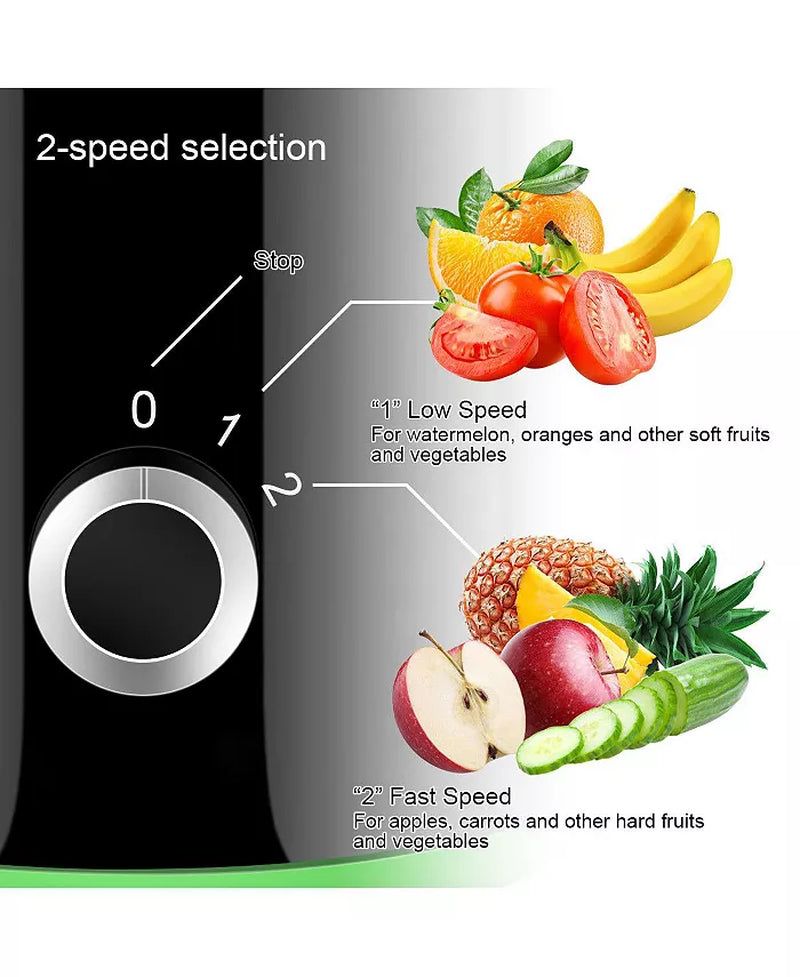 2 Speed Wide Mouth Fruit and Vegetable Centrifugal Electric Juicer