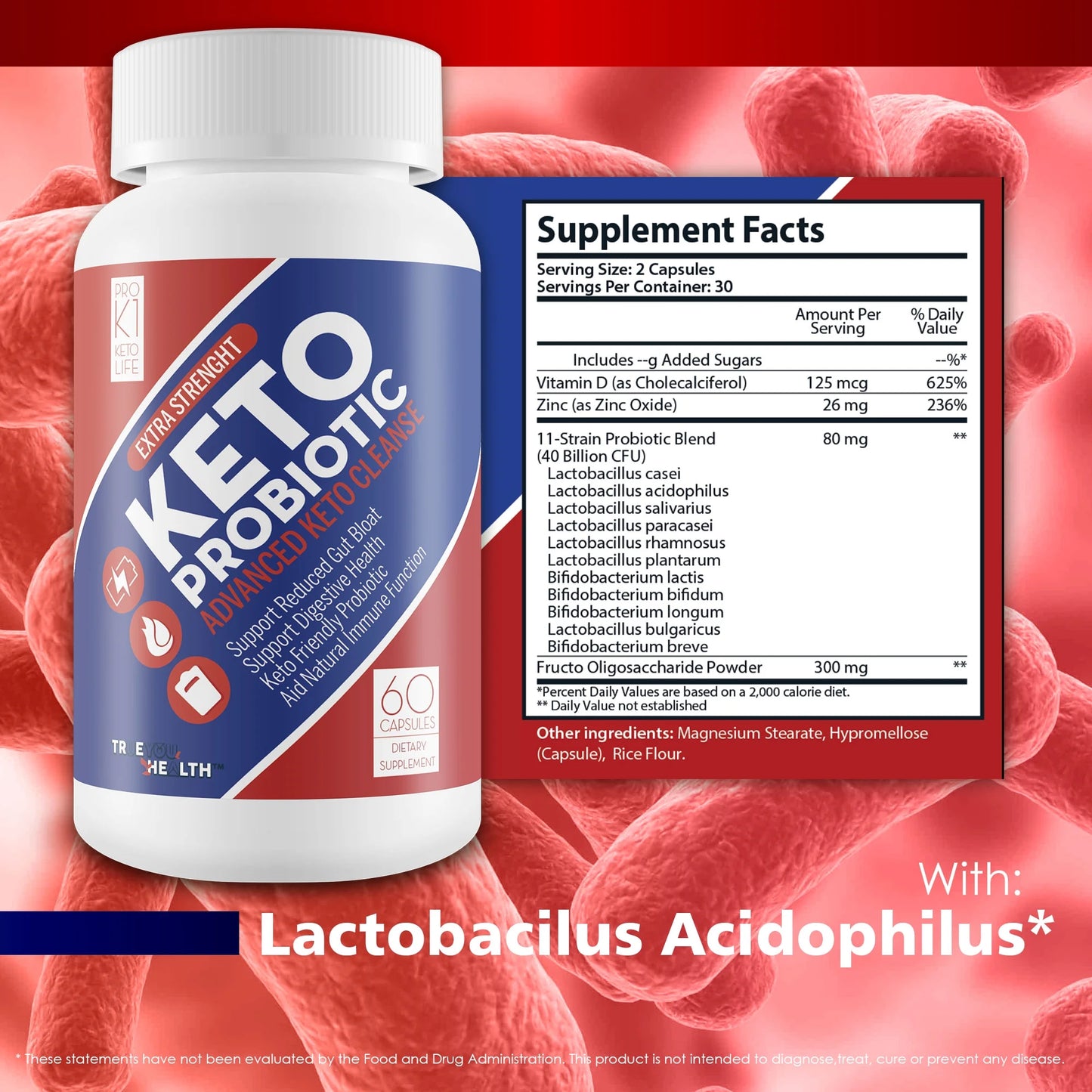 - Support Gut Health, Digestive Health, Immune Health, & Energy - Keto Friendly Probiotic Cleanser - Aid Reduced Gut Bloat & Healthy Gut Biome - Keto Friendly Probiotics & Prebiotic