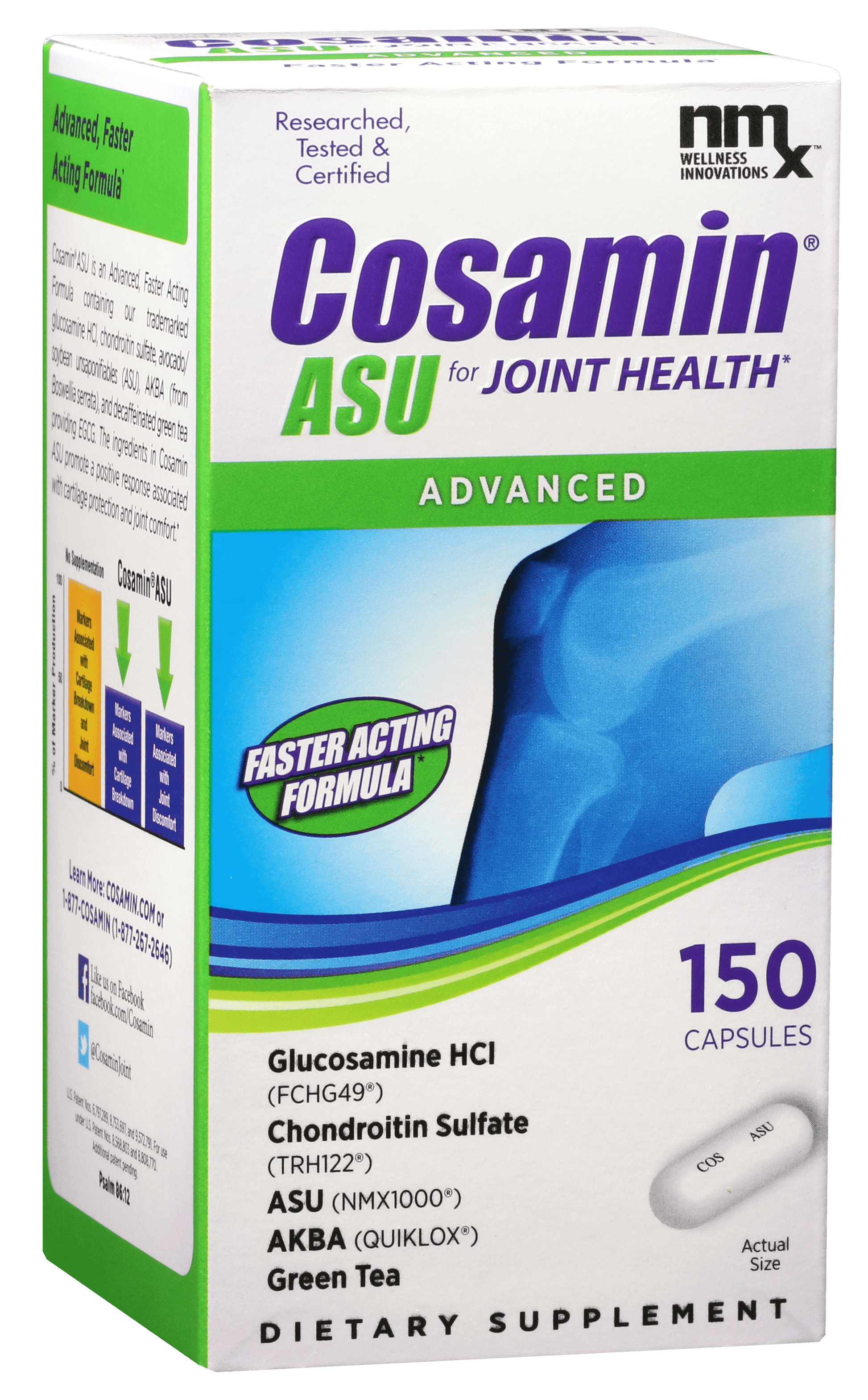 ® ASU Joint Health Supplement with Glue, Chondroitin & ASU for Men’S & Women'S Joint Health, 150 Capsules